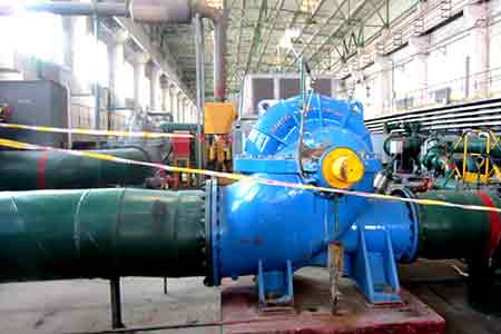 KPS系列单级双吸离心泵在酒钢节能改造项目中使用-现场