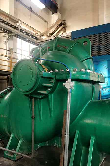 KPS系列单级双吸离心泵在鄂尔多斯新航能源有限公司循环水泵节能改造使用现场